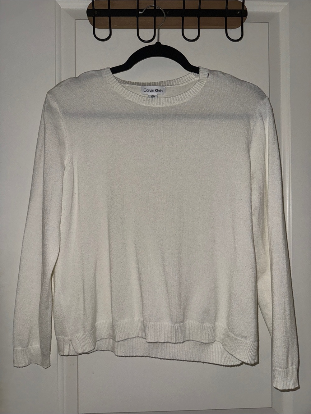 Calvin Klein Cream Crewneck Sweater